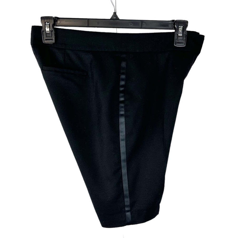 C346 Brooks Brothers Black Wool Blend Lucia Fit Shorts Size 6